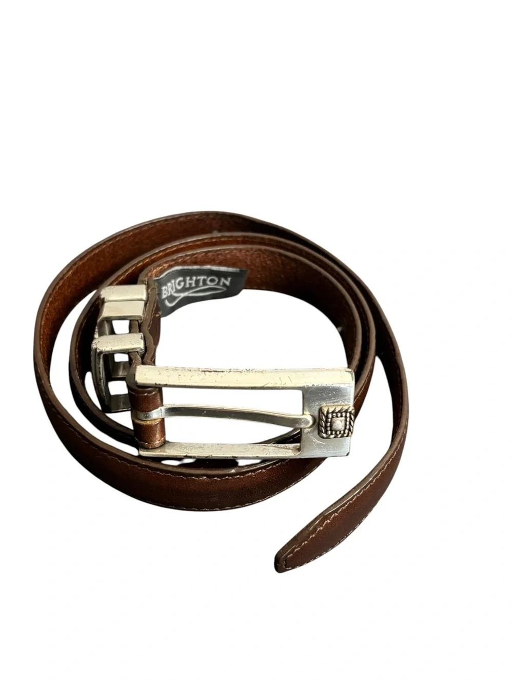 Brighton belts for women’s Brown Leather Size L(34).